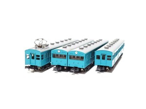 動力付 103系 スカイブルー 4両セット KATO カトー 401 402 国鉄 103系 直流 通勤 電車 非冷房 動力OK クハ103 サハ103 モハ103