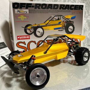 京商 スコーピオン　kyosho SCORPION 復刻版メカレス30613C1/10電動ラジオコントロールレーシングバギー オフロードレーサー 中古品