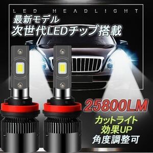 爆光 LEDヘッドライト フォグランプ　H1 LED H4 (Hi/Lo) H7 H8 H9 H10 H11 H16 HB3 HB4　6000ｋ　6500ｋホワイト 車検対応