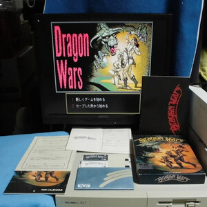 【べじ太】PC98 起動確認 Dragon Wars ドラゴンウォーズ 5インチ ２枚組 スタークラフト 箱・説明書有 送料無料