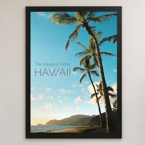 HAWAII ハワイ フォト アート 光沢 ポスター A3 ① バー カフェ リビング ビンテージ クラシック レトロ インテリア 観光 旅行 南国 オアフ