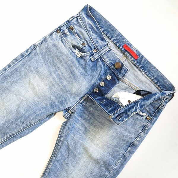 RED CARD レッドカード ボタンフライ ユーズド加工 デニム 17878 ジーンズ DENIM