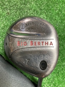 中古フェアウェイウッド　キャロウェイ　BIG BERTHA 　7Ｗ　純正カーボンＳ　41.5インチ　　Ｙ1996