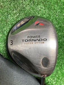  used Fairway Wood Kasco power Tornado SUPER HYTEN 3W original carbon S 42.75 -inch Y1997