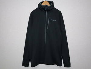 ■Patagonia パタゴニア■R1 フーディ プルオーバー フリース ジャケット■メンズ M ブラック 黒 ポーラテック グリッド 40074■パーカー