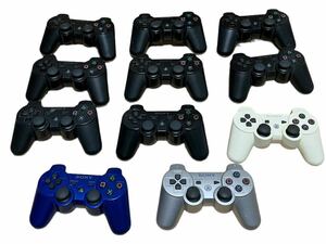 【ジャンク品】SONY ソニー PS3 純正 DUALSHOCK3 CUH-ZCT2J コントローラー 11個セット