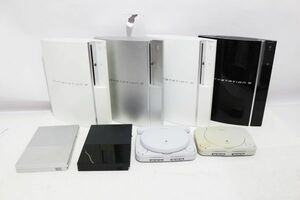 C392H 035 SONY PS3 CECHH00/L00 PS2 SCPH-90000 PSOne SCPH-100 本体のみ まとめて 計8台 現状品 ジャンク