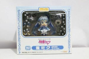 C515H 053 グッドスマイルカンパニー ねんどろいど 207 雪ミク ふわふわコートVer. 長期保管品 中古未開封