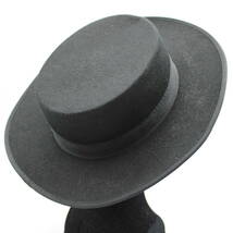 『送料無料』【フラメンコ用衣装 スペイン製】GRAN MODA 56サイズ コルドベス ブラック ESPECIAL ハット 帽子 黒 装飾用小物_画像1