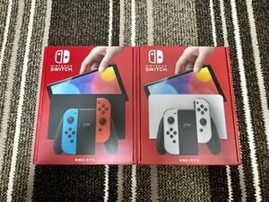 2台セット　Nintendo Switch 有機ELモデル（ホワイト、ネオンブルー ネオンレッド）