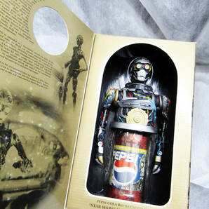 PEPSI ペプシ STAR WARS ２０００ C3PO SOUND BIG BOTTLE CAP 背中のボタンを押すとスターウオーズの曲流れます！ 未使用品の画像4