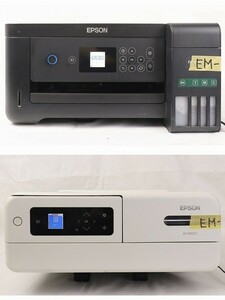 EM-102356【ジャンク/通電のみ確認済み】 プリンター　2台セット［EW-M571T］［EP-M552T］ (エプソン EPSON) 中古