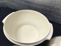 ★未使用品　昭和レトロ　Tupperware タッパーウェア　マキシデコレーター　７点のセット　サラダボウル　直径　25cm　密閉容器★_画像8