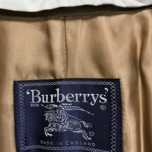 ★美品1970～1980年代 BURBERRYS バーバリーズ Burberrys' ウール裏ノバチェック 着脱ライナー トレンチコート ベージュ L★の画像3