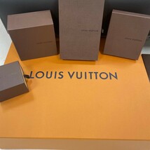 【Ｋ】 LOUIS VUITTON ルイヴィトン ルイ ヴィトン ショッパー 空箱 紙袋 袋 BOX アクセサリーBOX バック オレンジ 茶【3534】_画像4