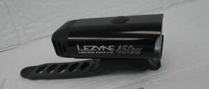 W.24.A.23　TO　☆　点灯確認済　フロントライト　LEZYNE　450XL　MICRO DRIVE　直接充電対応　ブラック　USED　☆