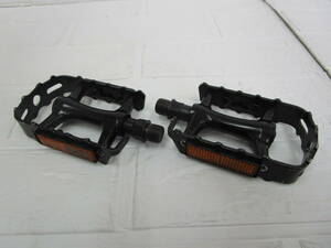 W.24A16　TO　★送料230円定額☆　フラットペダル　wellgo ウエルゴ　C128DJ　ブラック　ペア　USED　☆