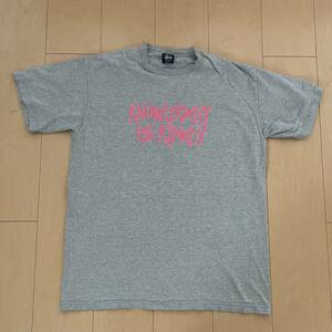 激レア90'sビンテージ オールドステューシー knowledge is king Tシャツ グレイ サイズL MADE IN USA 美品格安!