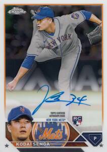 【千賀滉大】ルーキー 直筆サインカード 福岡ソフトバンクホークス 2023 TOPPS AUTO CHROME AUTOGRAPH #検索 BBM EPOCH エポック