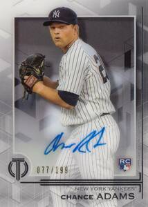 【CHANCE ADAMS】ルーキー 直筆サインカード 199枚限定 2019 TOPPS AUTO TRIBUTE AUTOGRAPH #検索 BOWMAN