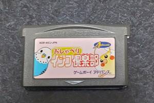 GBA おしゃべりインコ倶楽部 (ソフトのみ)