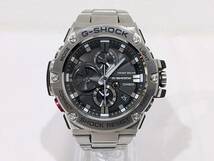 【43358】1円～ CASIO カシオ G-SHOCK ジーショック GST-B100 時計 タフソーラー 黒文字盤 メンズ SS 箱、ケース付き_画像2