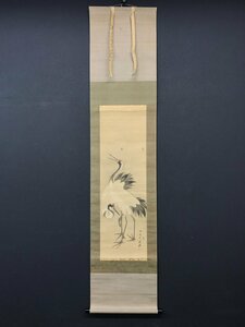 Art hand Auction [Kopie] [Ein Licht] [Endgültige Preissenkung] vg5046(Genryu)Zwei Kräne, Malerei, Japanische Malerei, Blumen und Vögel, Vögel und Tiere