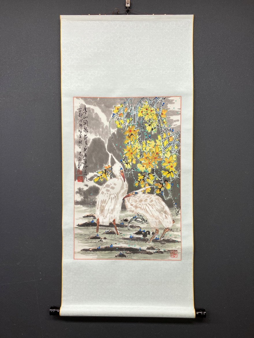 【模写】【一灯】vg5444〈徐鴻海〉花鳥図 中国画, 絵画, 日本画, 花鳥, 鳥獣