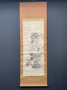 【模写】【一灯】vg6580〈黄檗愛石〉山水図 画僧 黄檗宗 和歌山の人 江戸時代後期 中国画