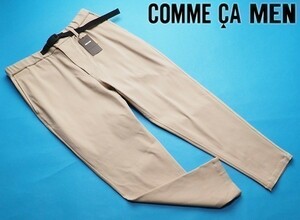 新品定価2.0万円 COMME CA MEN コムサメン 秋冬OK レーヨン×ナイロンツイル イージー パンツMベージュ(15) 25PY20