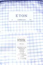 通年物46,000円新品スウェーデンの最高級シャツETONイートン★着心地も上質、見た目も上質。プレミアムコットン伸縮シャツ【39cm＝日本M】_画像9