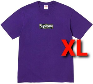 Supreme Box Logo Tee Purple XLarge
