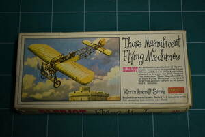 Qn735 【絶版・未組立】 INPACT KITS Those Magnificent Flying Machines: Bleriot 1910 Vintage 1966年製 単葉機 プラモデル 60サイズ