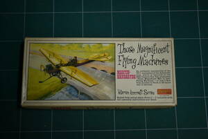 Qn736 【絶版・未組立】 INPACT KITS Those Magnificent Flying Machines: Martin Handasyde 1911 Vintage 1966年製 単葉機 60サイズ