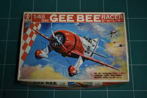 Qn764【絶版 1973年製】1:48 Vintage bandai GEE BEE RACER 旧バンダイ ジービーレーサー ヴィンテージ模型 昭和48年製 60サイズ