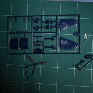 Qn772【絶版 1971年製】1:48 Vtg FUJIMI 5A4-450 GRUMMAN F6F-5 フジミ グラマン F6F-5 ヘルキャット 第二次大戦機シリーズ No.4 60サイズの画像8