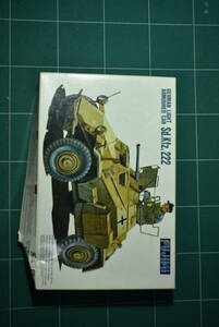 Qn914【絶版 1994年製】vtg Fujimi 76019 1:76 German Light Armoured Car Sd.Kfz. 222 フジミ ドイツ軽装甲車 60サイズ