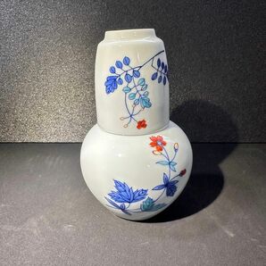 鍋島焼　忠山　冠水瓶　水差しコップ　美品