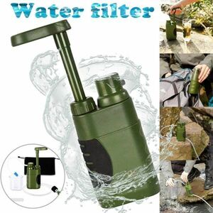 BE003:ポータブル屋外水フィルター 緊急水浄化器 サバイバルツール ミニウォーターフィルター キャンプ用品