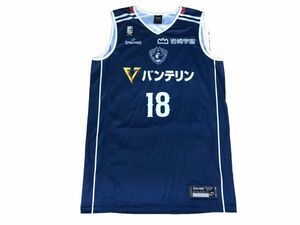 r1_5458 ★定形外 配送★ 極美品 選手支給品 Bリーグ 2021年～2022年 横浜ビー・コルセアーズ #18 森井健太 ユニフォーム スポルディング製