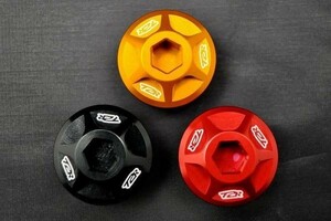 １円売切！オイルフィラーキャップ ホンダ系 [ レッド / ブラック /ゴールド ] T2Racing製 NSR250R 等に