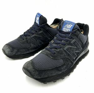 米国製希少 入手困難『New Balance ニューバランス』US574M1 スエード LETHER ローカット スニーカー 27.5cm USA製