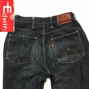 Эдвин Эдвин Эдвин E Функция e -funkion W29 Double Cutting E2000 Мужская джинсовая джинсовая джинсовая ткань сделан в Японии