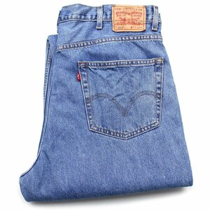 ★00s Levi'sリーバイス 550 デニムパンツ w42 L34★229 オールド ジーンズ テーパード ワイド バギー ストーンウォッシュ ビッグサイズ