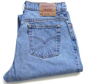 ★90s メキシコ製 Levi'sリーバイス 550 デニムパンツ 16 REG.S★39 オールド ビンテージ ジーンズ テーパード ルーズ ワイド バギー