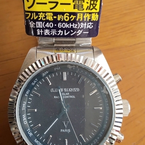 クラウディオ バレンチノ A.S.１２G 電波 ソーラー 腕時計の画像3