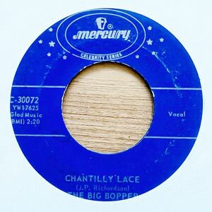 【45】R&R,R&B特集! THE BIG BOPPER/ CHANTILLY LACE/EP レコード 7inch 50S 60S OLDIES/ROCK アメリカングラフィティ/ MERCURY