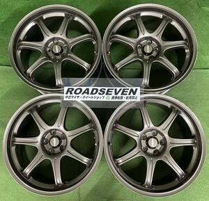 ★A-TECH FINAL SPEED 改 ファイナルスピード 18インチ 18×8.5J +50 PCD100 5H ハブ:約67mm 4本Set アルミホイール 中古 ★送料無料