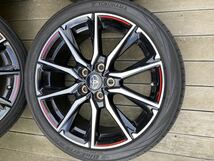 トヨタヴォクシー　ノア　GRスポーツ 純正アルミホイールレッド加飾入 7J +51 PCD114.3 5穴　タイヤ付215/45R18_画像3