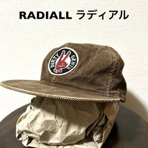 RADIALL ラディアル 古着コーデュロイスナップバックキャップ 茶 